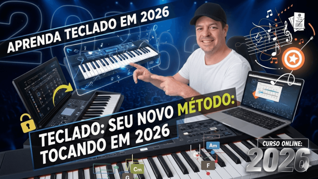 🎹 Chega de Promessa Furada! Vem pro Teclado sem Segredos e ARRASE em 2026! 🚀